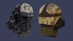 Military Scifi Helmet 3D model