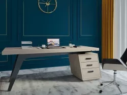 modern wood  pc table  3D model