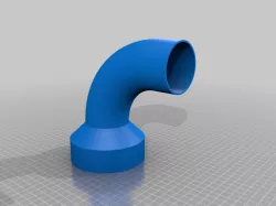 My Customized Vacuum Hose adapter, REMIX added bent pipe for miter saw