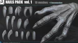 NAILS PACK volume 1 3D model