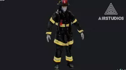 New York City Firefighter Uniform 3D model