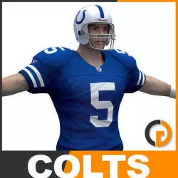 NFL Player Indianapolis Colts 3D model