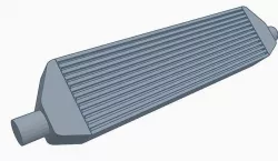 One tenth scale Small Scale RC Intercooler 3D model