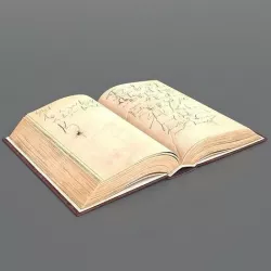 Open Book PBR 3D model Low-poly 3D model