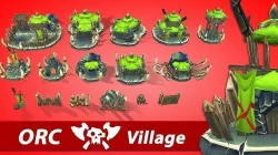 Orc RTS Fantasy Buildings Low-poly 3D model