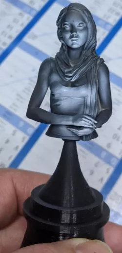 Painting handle for busts