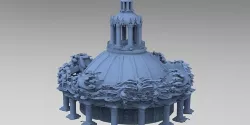 Palace Baroque Fantasy Palace Tower 5  3D model