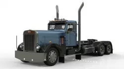 Peterbilt 351 LW 1967 Truck midpoly 3dmodel 3D model