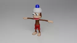 Pipo Monkey - Ape Escape Low-poly 3D model