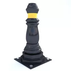 pole 3d model Low-poly 3D model