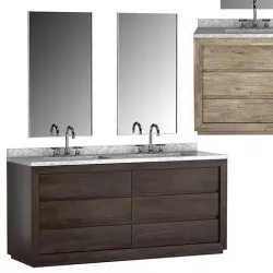 RECLAIMED OAK DOUBLE VANITY 3D model