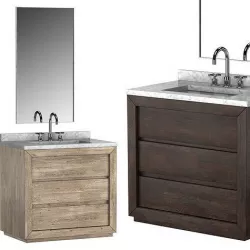 RECLAIMED OAK SINGLE VANITY 3D model
