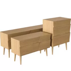 Reflect Sideboard and Drawer 3D model