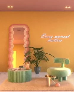 Retro Indoor 3D model