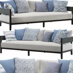 RH    Balmain Aluminum Sofa Collection 3D model
