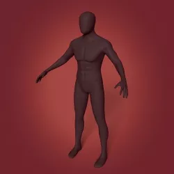 Rigged Character with FK and IK Rig Low-poly 3D model