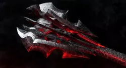 Sauron inspired Demonic Mace - Dark Fantasy Game Ready Weapon Low-poly 3D model