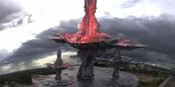 Sci-Fi  Dark Alice Themed Mushroom City 3D model