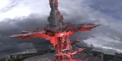 Sci-Fi Dark Alice Themed Mushroom City Towers collection 3D model
