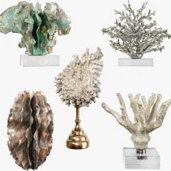 White Reef Coral Sculpture 3d model