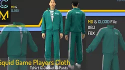 Squid game players cloth  3D model
