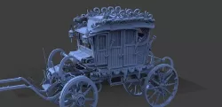 Stage Coach Ornate 3D model