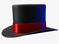 Top Hat Low-poly 3D model