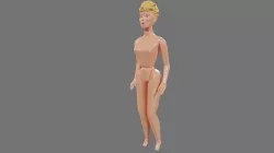 Toy Barbie 3D Model 3D model