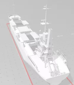 Toys for boys-ship/modular OBO/plumb bow/side roll covers