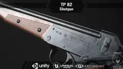 Tp 82 shotgun Low-poly 3D model