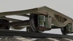 Train axis 3D model Low-poly 3D model