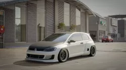 VW Golf 2014 Rocket Bunny Kit 3D model