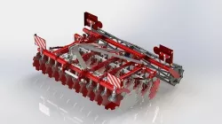 WG 0016 - Disc harrow 300 cm Low-poly 3D model