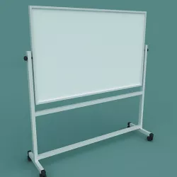 Whiteboard with stand 3D model
