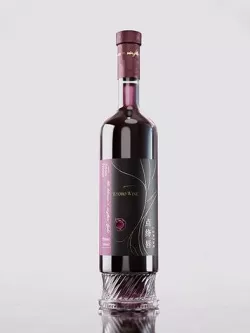Wine bottle 3D model