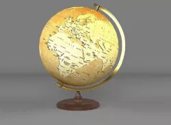 World Sphere Low-poly 3D model