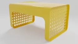 Yellow Coffee Table - 3ds Max 3D model
