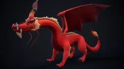 3d Low Poly Dragon Model Low-poly 3D model