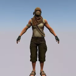 Agent from the game CSGO Hunter Guerrilla 3D model