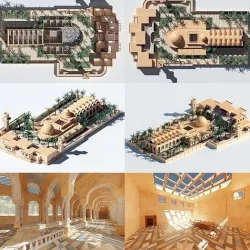 ancient arabian palace 3D model