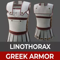 Ancient Greek Armor - Linothorax 3D model