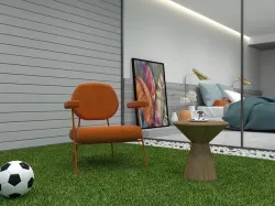 Arm Chair Low-poly 3D model
