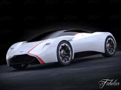 Aston Martin DP100 concept 3D model