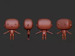Base Mash Funko Pop 3D model