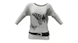 Batwing Tunic With Belt Low-poly 3D model