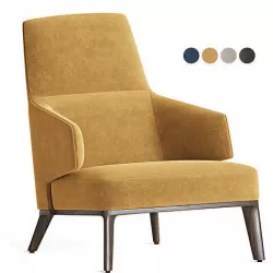 Bergere Armchair Amanda 3D model