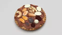 Biscuit With Nutella Nut Raisins and Cereals 3D model
