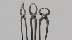 blacksmith tongs Low-poly 3D model