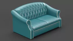 Boston style Tufted Sofa 3D model