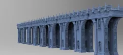 Bridge medieval fantasy 3D model